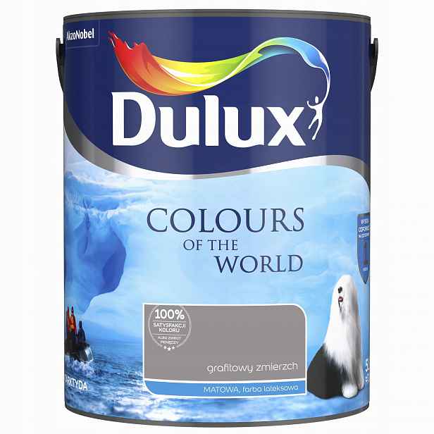 Dulux Barvy světa barva na stěnu Grafitový Soumrak mat 5L