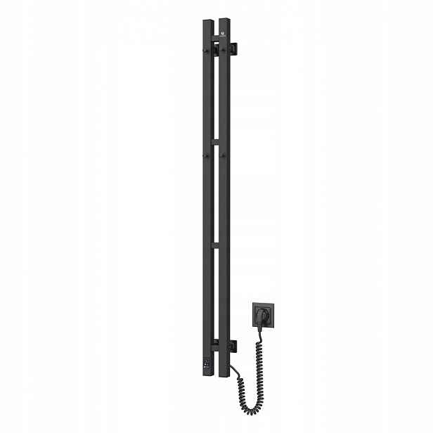 Elektrický koupelnový radiátor Černý Navin Silhouette Quadro 90х1200 Sens