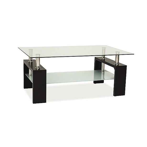 Kasvo ISA BASIC II konfečrenční stůl 110x60 sklo / nohywenge