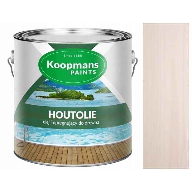 Koopmans Houtolie Uv 5L Impregnační Olej Na Dřevo 010 Alpská Bílá