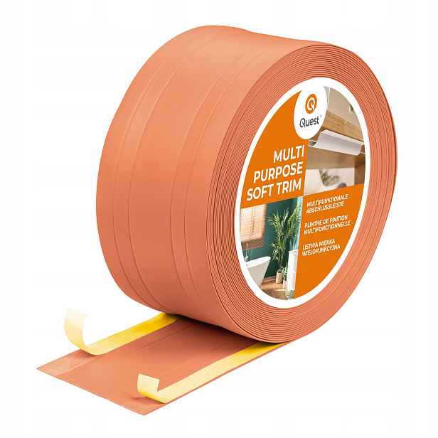 Pvc dokončovací lišta 2v1 samolepicí, cihlová, 110 mm, 10 m, W4