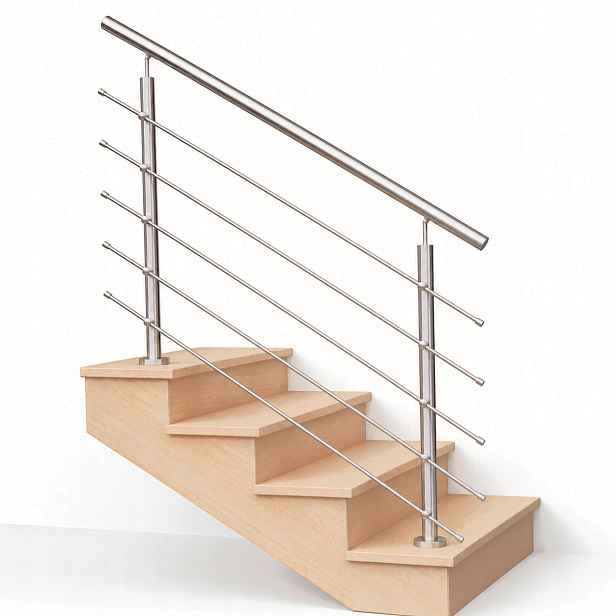 Zábrana Na Schody Balkonová Zábrada 100CM, Ø42,4/5x Ø12MM, Broušená