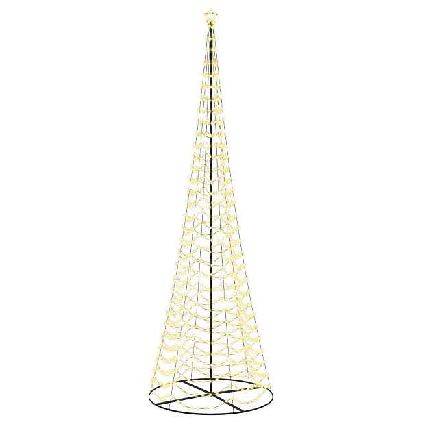 vidaXL LED spirálový vánoční stromek s podstavcem EKENAS 500 cm