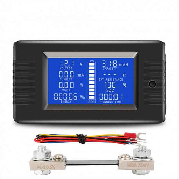 Digitální Měřič Výkonu Ac 100A, Monitor Napětí A Proudu S LCD Displejem