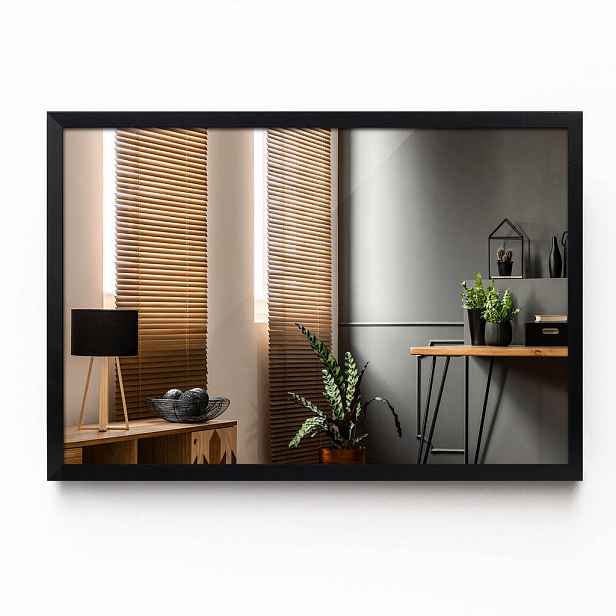 TULUP ZRCADLO v rámu černé 50x70 cm