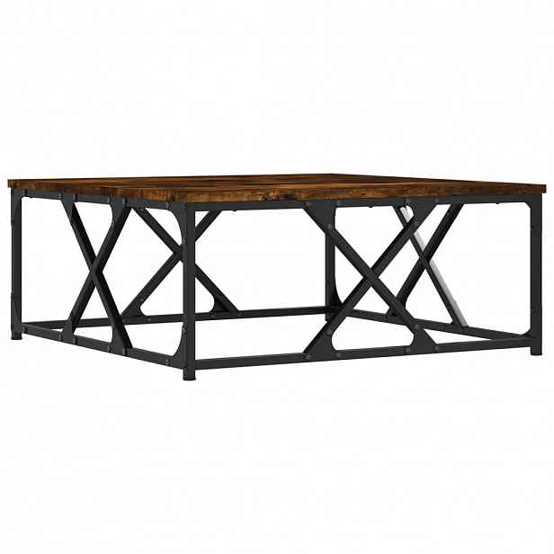 vidaXL Konferenční stolek kouřový dub 70 x 70 x 30 cm kompozitní dřevo