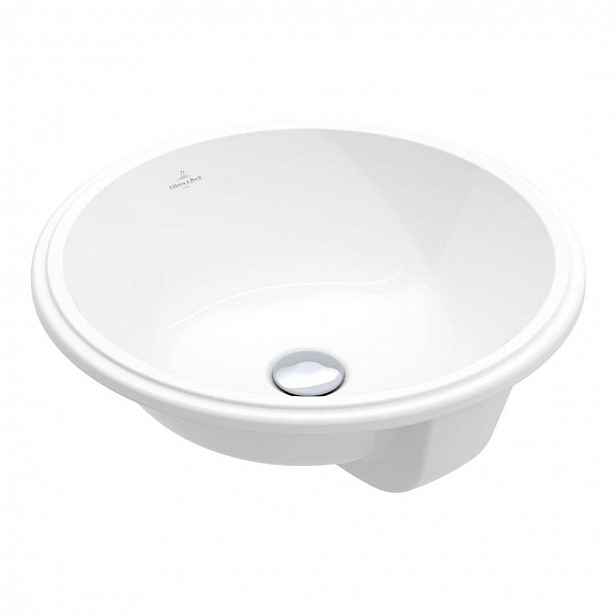 Villeroy & Boch Architectura - Vestavné umyvadlo, průměr 40 cm, bez přepadu, CeramicPlus, alpská bílá 5A7546R1