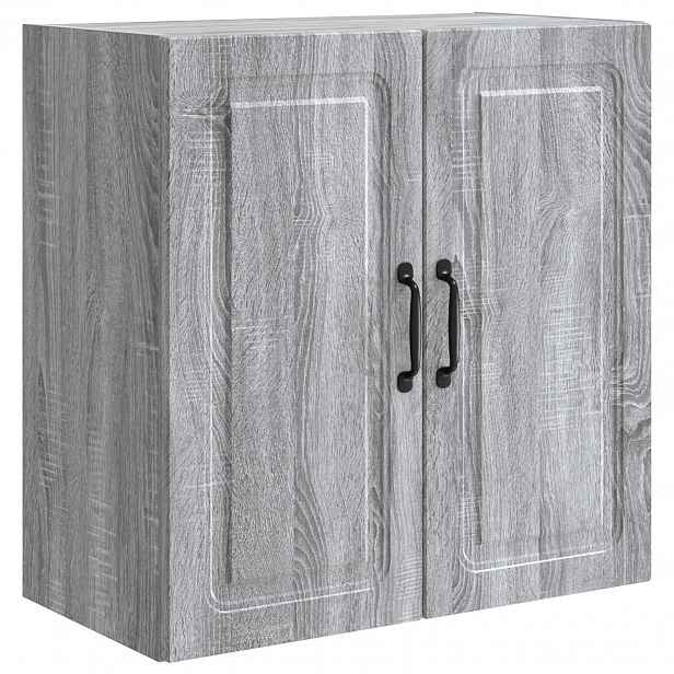 vidaXL Nástěnná skříň 59 x 31 x 60 cm Kompozitní dřevo Šedý Sonoma