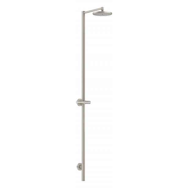 Axor Starck - Sprchový set s baterií, průměr 24 cm, vzhled nerezu 12671800