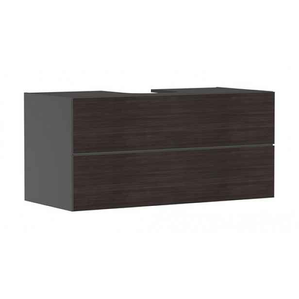 Skříňka pod umyvadlo pod desku Hansgrohe Xevolos E 118x55,5x55 cm břidlicová matná šedá mat 54195730