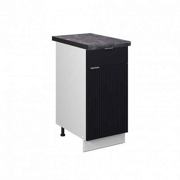 Vicco SPODNÍ SKŘÍŇKA KUCHYŇSKÉ LINKY Fame-Line Černý pruhovaný 40 cm , PD Antracit