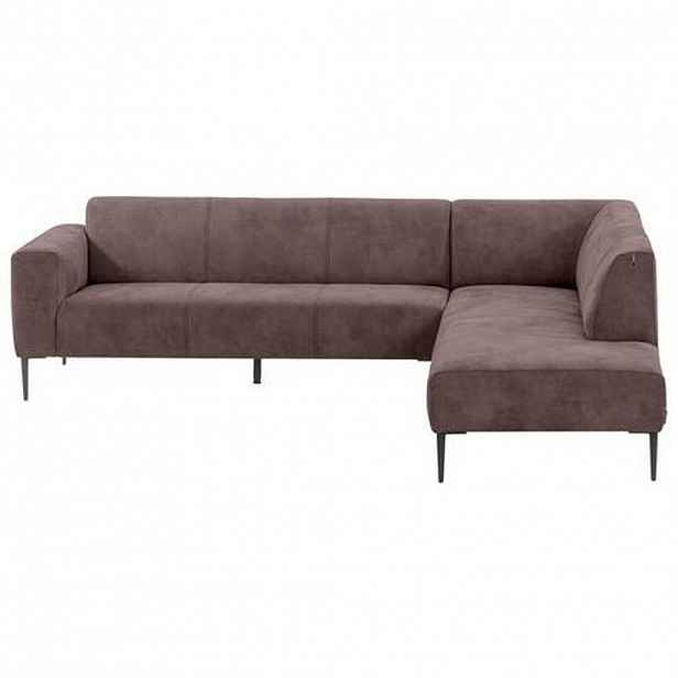 W.Schillig ROHOVÁ SEDAČKA, textil, tmavě hnědá - Sedací soupravy - 000137005226