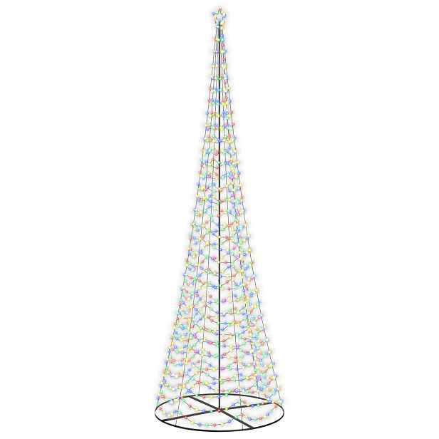 vidaXL LED spirálový vánoční stromek s podstavcem EKENAS 500 cm