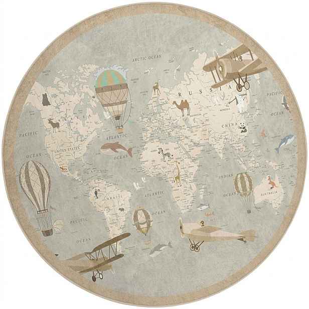 Pratelný dětský hrací koberec ø120 cm Vintage World – Mila Home