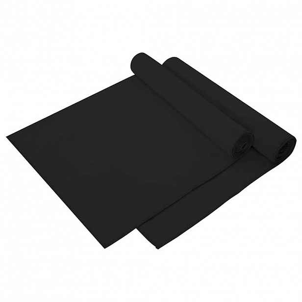 vidaXL Sportovní osušky 2 ks Černá 140 x 70 cm Polyester a polyamid