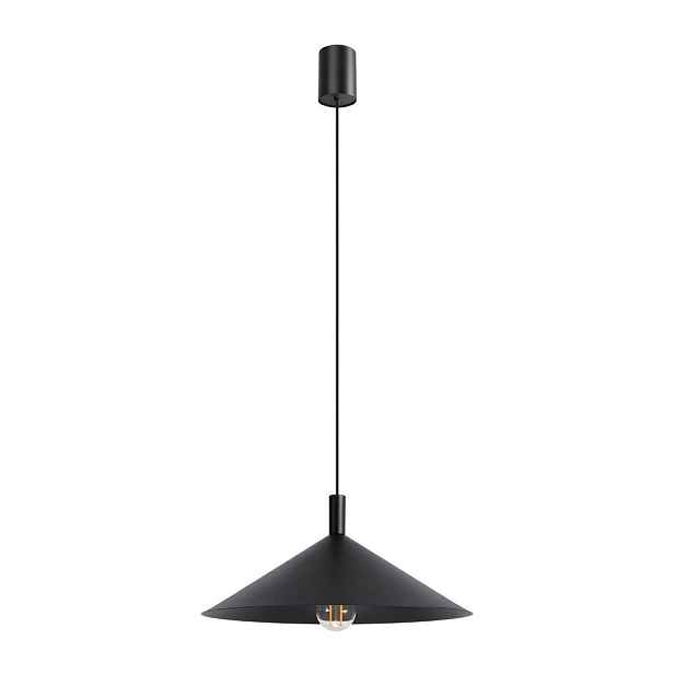 Černé ocelové závěsné svítidlo ø 40 cm Zylo – Sollux