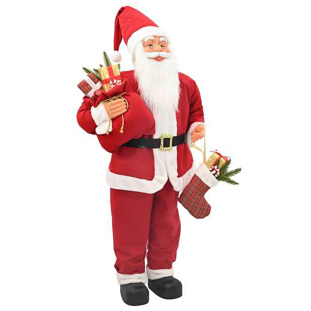 vidaXL Figurka Santa Clause Červená 180 cm Polyester