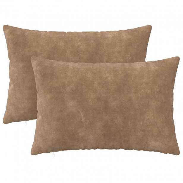 vidaXL Povlak na polštář 2 pcs HEERLEN Taupe 30 x 50 cm
