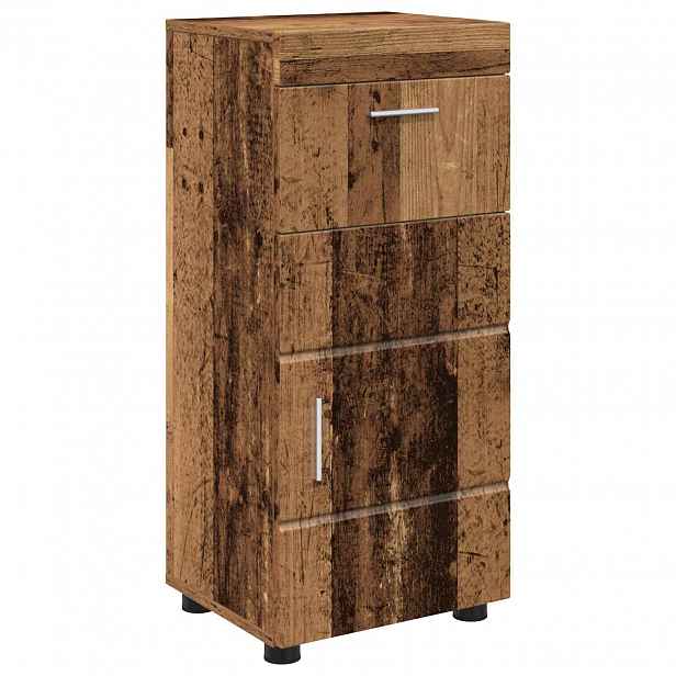 vidaXL Sada koupelnových skříněk TULUM Staré dřevo 37 x 31,5 x 82 cm