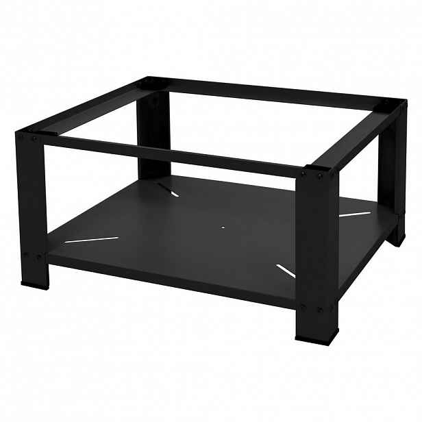 ML-DESIGN PODSTAVEC PRO PRAČKU s odkládací plochou 63x54 cm, černý, z oceli