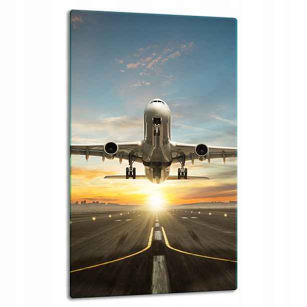 7v1 Skleněná Deska Panel Deska 30x52 Letadlo