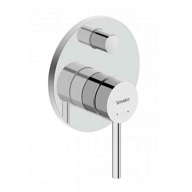 Duravit Circle - Baterie pod omítku, pro 2 spotřebiče, s tělesem, chrom CE4210008010