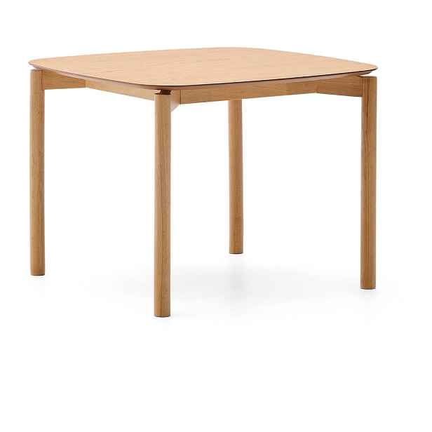 Jídelní stůl v dekoru jasanu 100x100 cm Indara – Kave Home