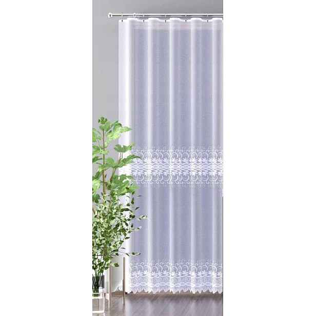 Mg Záclona 618/473 Bílá 350x250 cm hotová obšitá Bt M