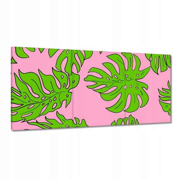 Obrazy 120x60 Monstera Zelená Růže