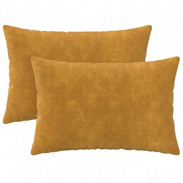 vidaXL Povlak na polštář 2 pcs HEERLEN Žlutá 30 x 50 cm