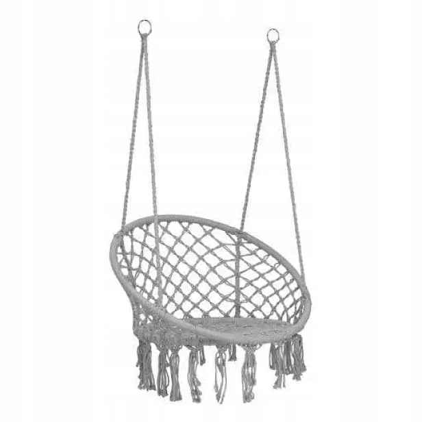 houpací hnízdo 80 cm Boho šedá