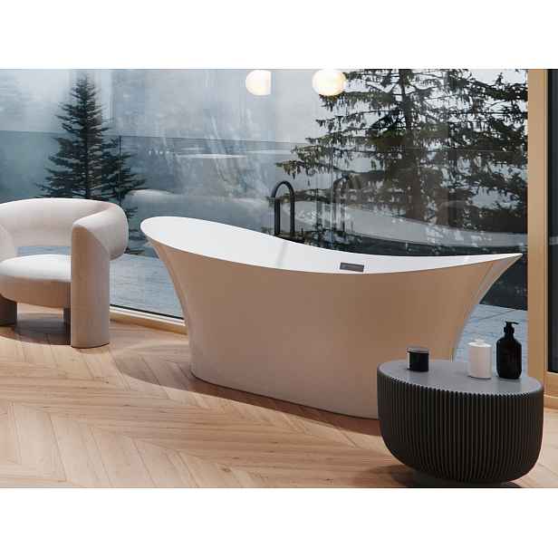 BESCO Olsen Spa  AMBER VANAMBER170 - Volně stojící vana AMBER bílá