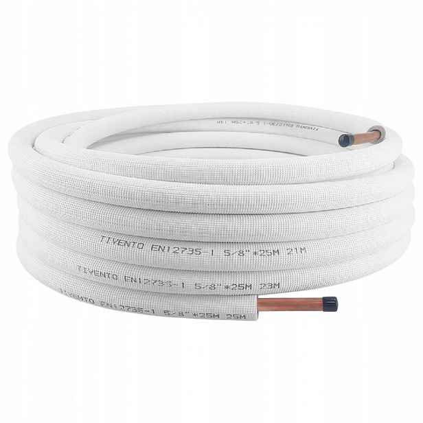 Rura miedziana w otulinie 1/4 krąg 25 m Tivento Flex