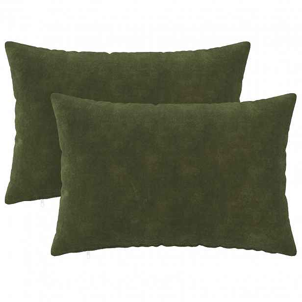 vidaXL Povlak na polštář 2 pcs HEERLEN Zelená 30 x 50 cm