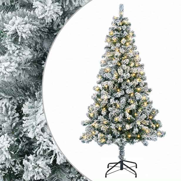 vidaXL Umělý Skládací Vánoční Strom 120 cm 150 LED Teplá bílá