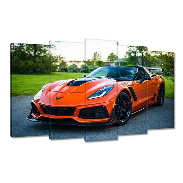 Obrazy 100x60 Oranžové auto