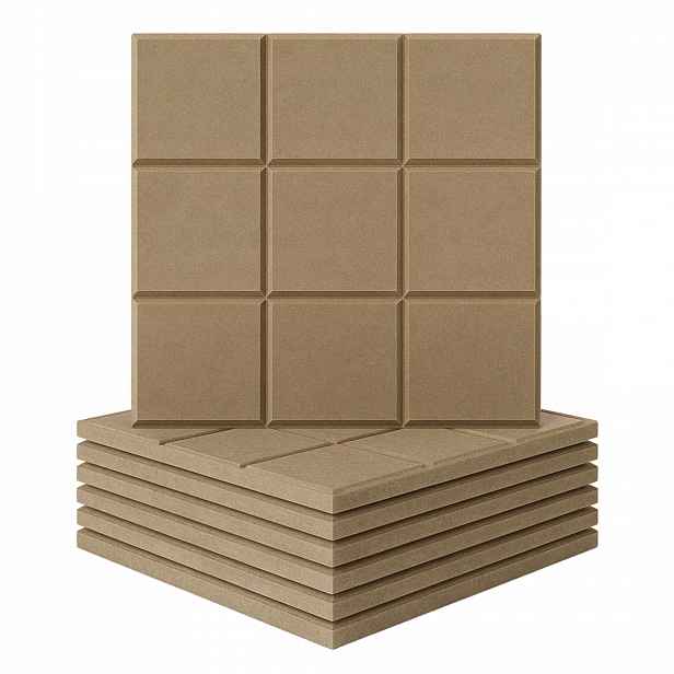 3D Filcový nástěnný panel čtverec čelo postele samolepicí akustický měkký 10x