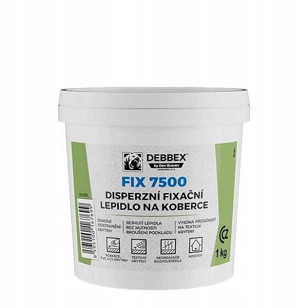 Disperzní fixační lepidlo na koberce Fix 7500 10 kg kbelík bílá
