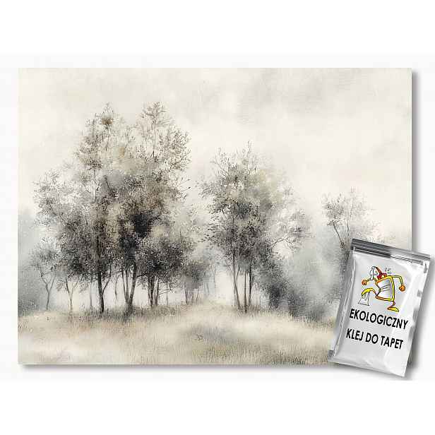 Fototapeta Flizelina Krajina Stromy Zagajnik Béžová Hnědá Boho 416x254 130g