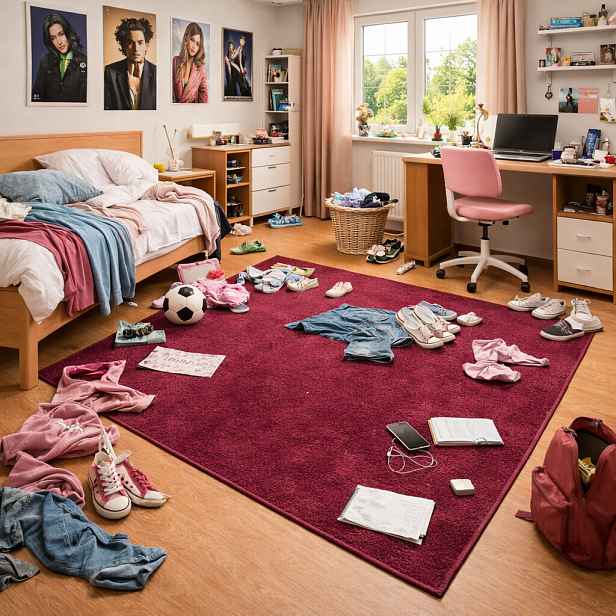 Kusový koberec Eton fialový 48 čtverec, 80x80, fialová, chodba / předsíň, Vopi