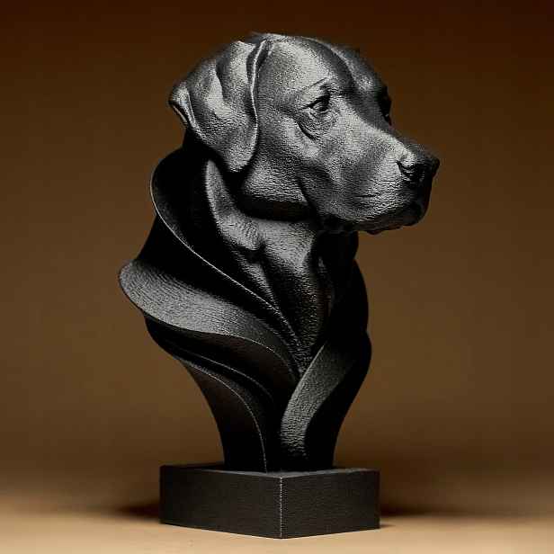Labradorská figurka Soška Dekorace Dárek 3D tisk 15 cm