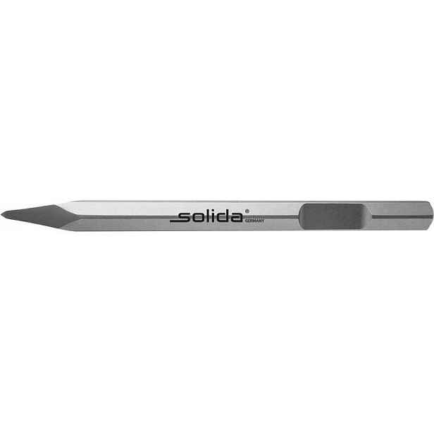 Špičaté dláto s řezačkou 400 mm, šestihranná rukojeť 28 mm Solida