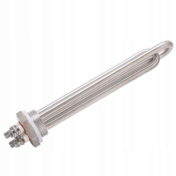 Dvojitý Ponorný Ohřívač Z Nerezové Oceli DC 12V 600 W Pro Bojler 1"NPT 21 CM