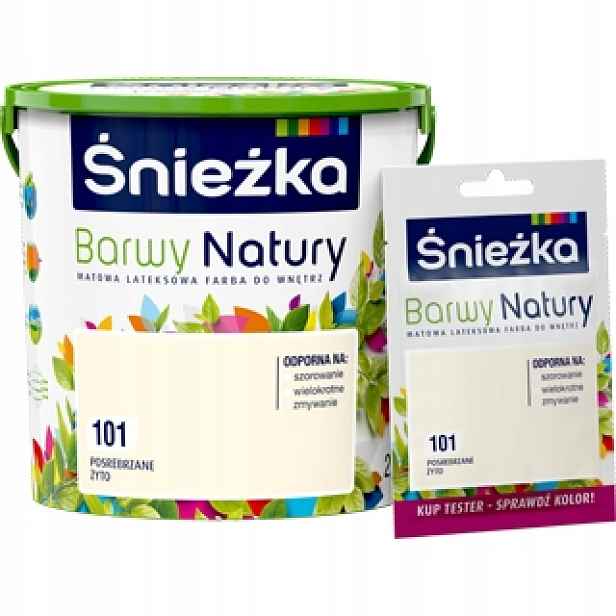 Śnieżka Přírodní barvy, postříbřené, žito, 101 5 l