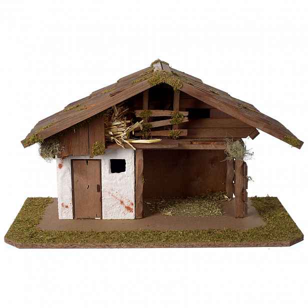 Vánoční Betlém *stajenka* 55x29x31 cm pro postavy o výšce 11-12 cm