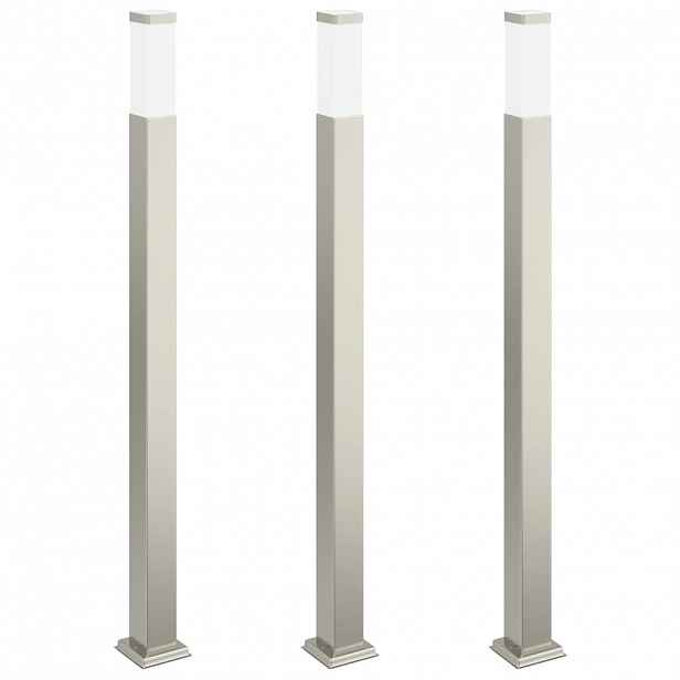 vidaXL Sloupková světla 3 ks 110 cm nerezová ocel IP44