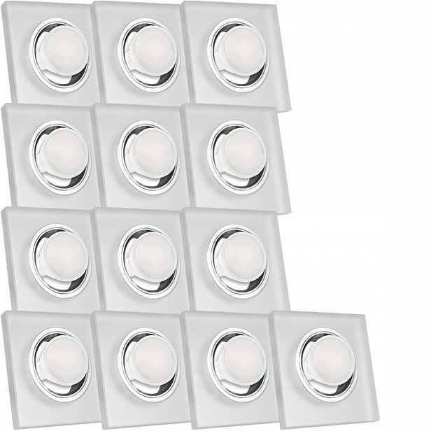 13X Skleněná Zapuštěná Lampička S Velmi Silným Sklo 7W Led Žárovka