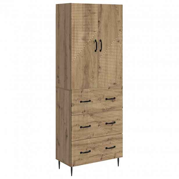 vidaXL Sada skříněk 2 ks 66 x 34,5 x 90 cm Kompozitní dřevo