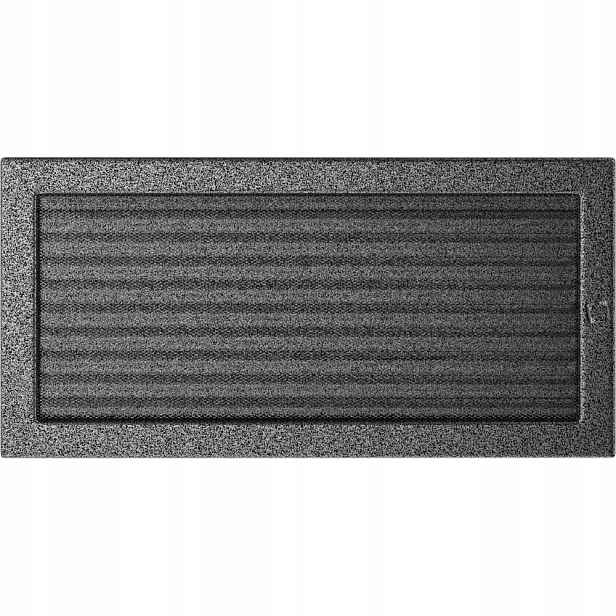 Krbová mřížka 22x45 černostříbrná s žaluzií