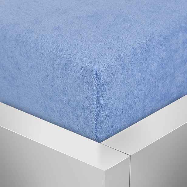 TP Froté prostěradlo 160x200 Premium - Nebeská modř